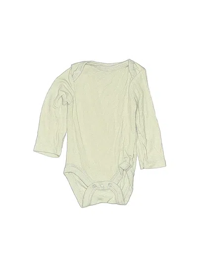 Pre-owned Cloud Island Babies' Long Sleeve Onesie In Ivory
