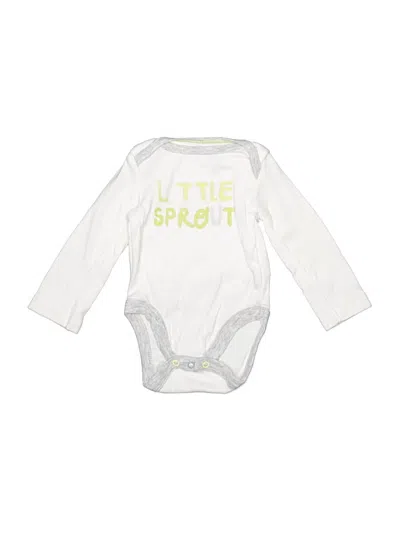 Pre-owned Cloud Island Babies' Long Sleeve Onesie In Ivory
