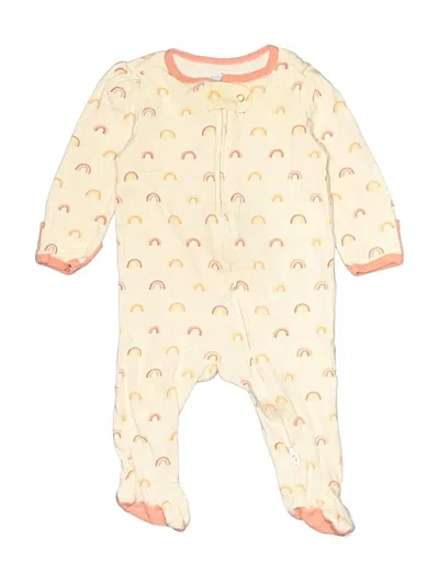 Pre-owned Cloud Island Babies' Long Sleeve Onesie In Ivory
