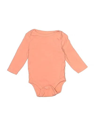 Pre-owned Cloud Island Babies' Long Sleeve Onesie In Orange