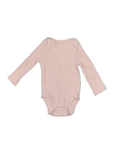 Pre-owned Cloud Island Babies' Long Sleeve Onesie In Tan