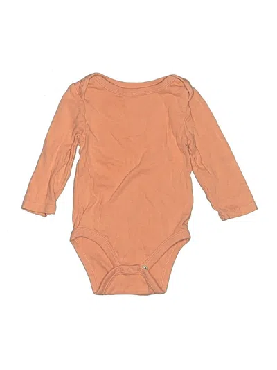 Pre-owned Cloud Island Babies' Long Sleeve Onesie In Tan