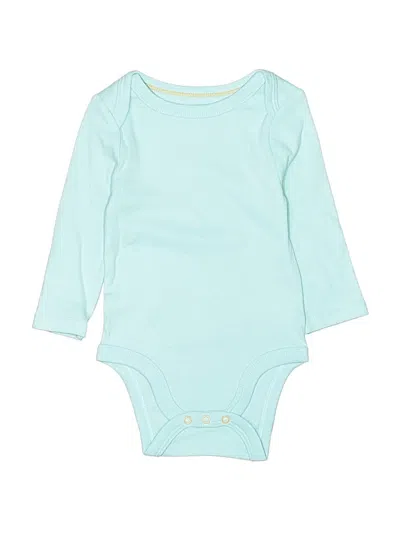 Pre-owned Cloud Island Babies' Long Sleeve Onesie In Teal