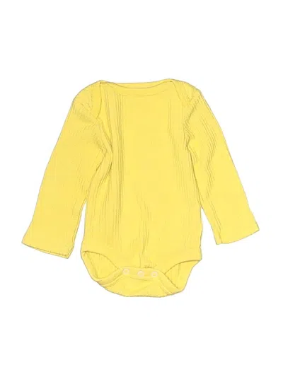 Pre-owned Cloud Island Babies' Long Sleeve Onesie In Yellow