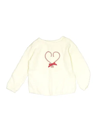 Pre-owned Cloud Island Kids' Pullover Sweater In Ivory