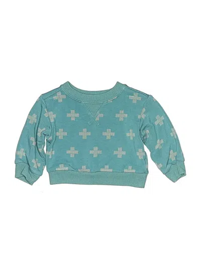 Pre-owned Cloud Island Babies' Pullover Sweater In Teal