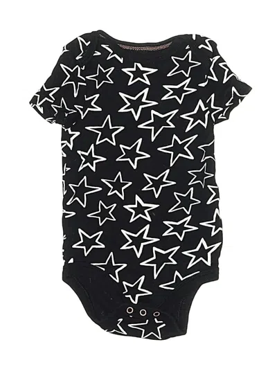 Pre-owned Cloud Island Babies' Short Sleeve Onesie In Black