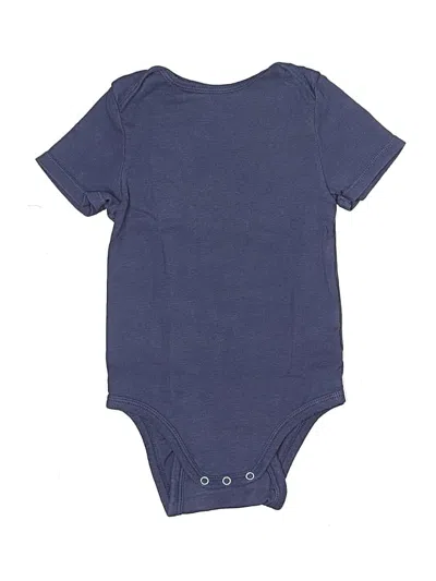 Pre-owned Cloud Island Kids' Short Sleeve Onesie In Blue