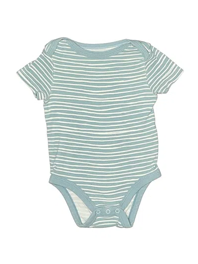 Pre-owned Cloud Island Babies' Short Sleeve Onesie In Blue