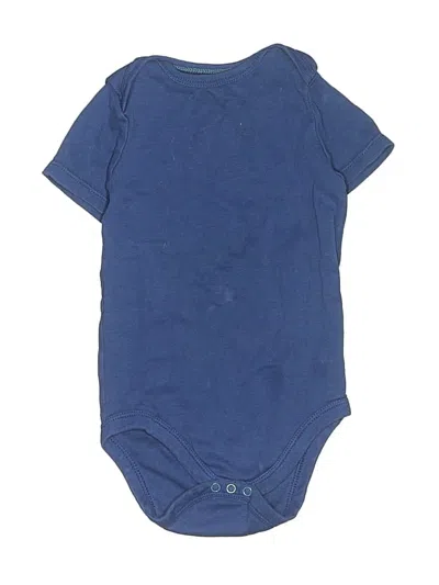 Pre-owned Cloud Island Babies' Short Sleeve Onesie In Blue