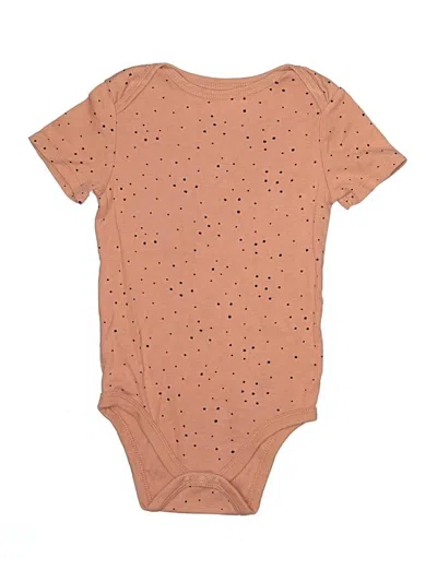 Pre-owned Cloud Island Kids' Short Sleeve Onesie In Brown