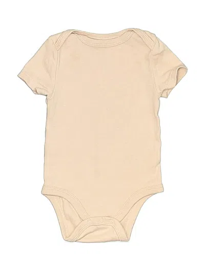 Pre-owned Cloud Island Babies' Short Sleeve Onesie In Brown