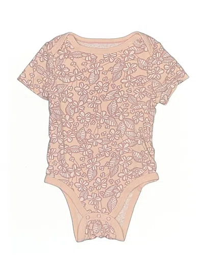 Pre-owned Cloud Island Babies' Short Sleeve Onesie In Brown