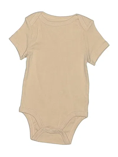 Pre-owned Cloud Island Babies' Short Sleeve Onesie In Brown