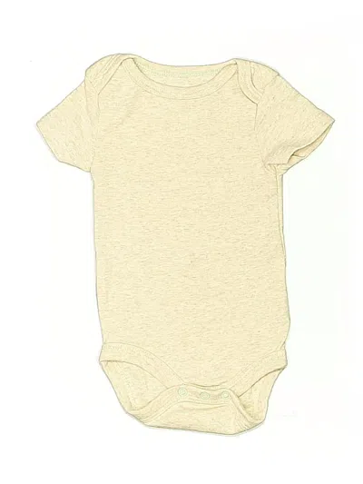 Pre-owned Cloud Island Babies' Short Sleeve Onesie In Gold