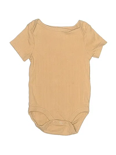 Pre-owned Cloud Island Babies' Short Sleeve Onesie In Gold