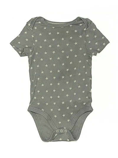 Pre-owned Cloud Island Babies' Short Sleeve Onesie In Gray