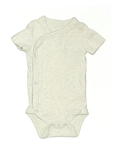 Pre-owned Cloud Island Babies' Short Sleeve Onesie In Gray