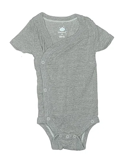 Pre-owned Cloud Island Babies' Short Sleeve Onesie In Gray