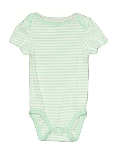 Pre-owned Cloud Island Babies' Short Sleeve Onesie In Green