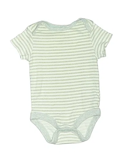 Pre-owned Cloud Island Babies' Short Sleeve Onesie In Green