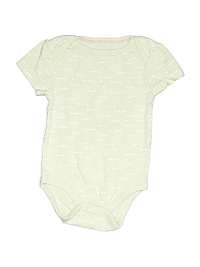 Pre-owned Cloud Island Babies' Short Sleeve Onesie In Green