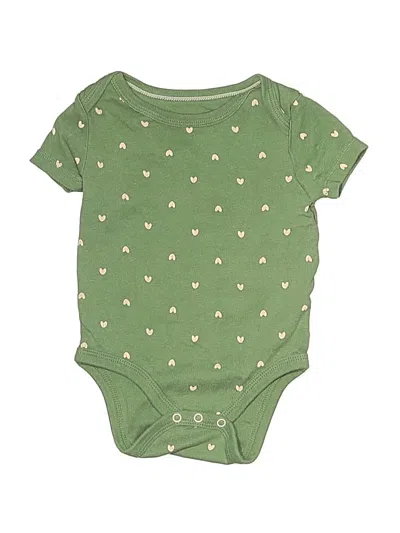 Pre-owned Cloud Island Babies' Short Sleeve Onesie In Green