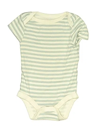 Pre-owned Cloud Island Babies' Short Sleeve Onesie In Green
