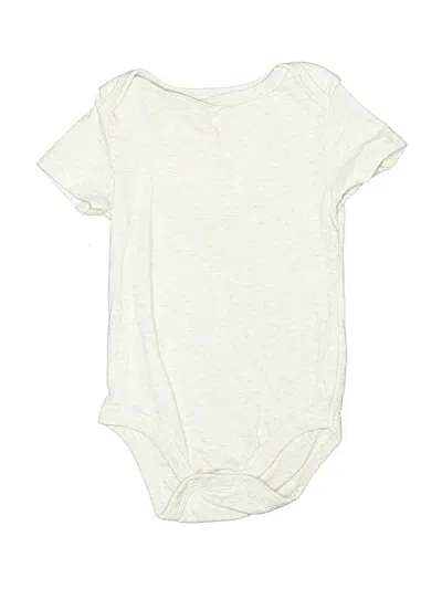 Pre-owned Cloud Island Babies' Short Sleeve Onesie In Ivory