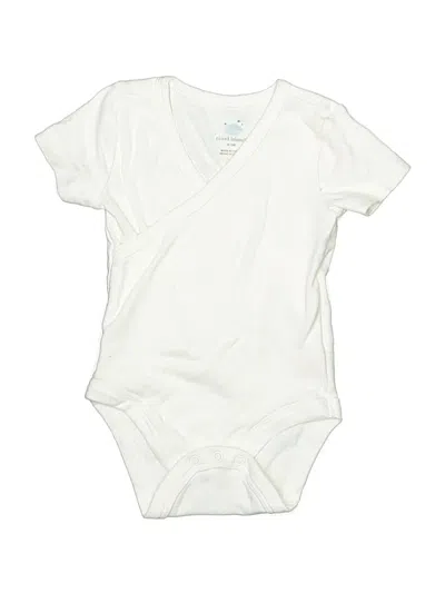 Pre-owned Cloud Island Babies' Short Sleeve Onesie In Ivory