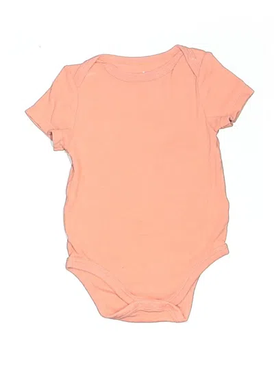 Pre-owned Cloud Island Babies' Short Sleeve Onesie In Orange