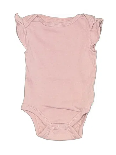 Pre-owned Cloud Island Babies' Short Sleeve Onesie In Pink
