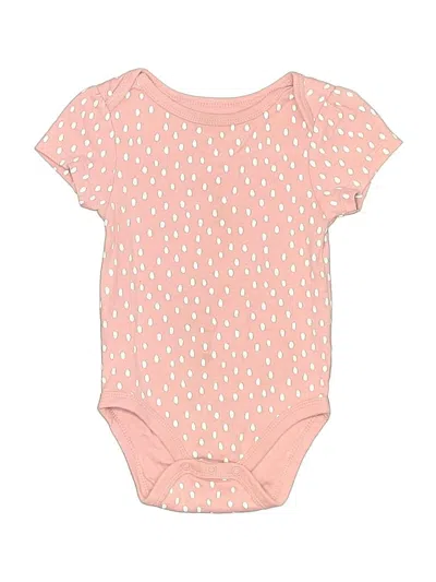Pre-owned Cloud Island Babies' Short Sleeve Onesie In Pink