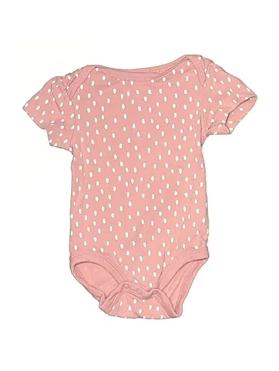 Pre-owned Cloud Island Babies' Short Sleeve Onesie In Pink