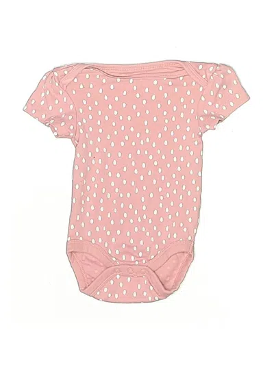Pre-owned Cloud Island Babies' Short Sleeve Onesie In Pink