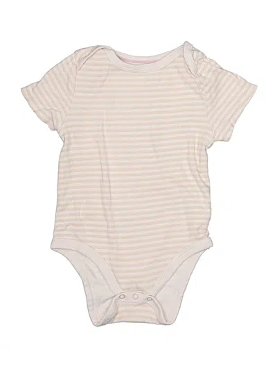 Pre-owned Cloud Island Babies' Short Sleeve Onesie In White