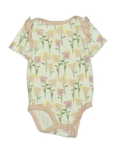 Pre-owned Cloud Island Babies' Short Sleeve Onesie In White