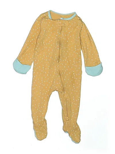 Pre-owned Cloud Island Babies' Short Sleeve Onesie In Yellow