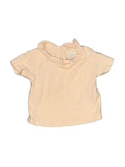 Pre-owned Cloud Island Babies' Short Sleeve T-shirt In Tan