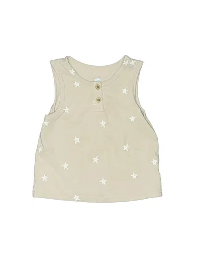 Pre-owned Cloud Island Babies' Sleeveless T-shirt In White