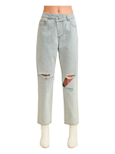 Cloud Nine Grace Jeans In Light Wash In Grey