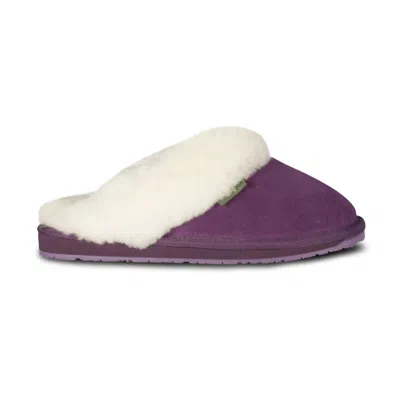 Cloud Nine Ladies Scuff Slip-on Slippers In Purple