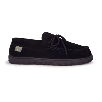 Cloud Nine Men's Moccasin Slippers In Black