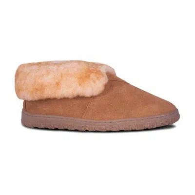Cloud Nine Men's Sheepskin Bootie In Chestnut In Pink