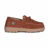 Cloud Nine Men's Trekker Sheepskin Moccasins In Chestnut In Pink