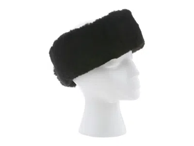 Cloud Nine Sheepskin Soft Headband In Black