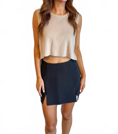 Cloud Ten All Tied Up Top In Tan In Neutral