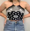 Cloud Ten Babetown Bandana Tank In Black