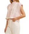 Cloud Ten Cable Knit Drop Shoulder Sweater In Pink