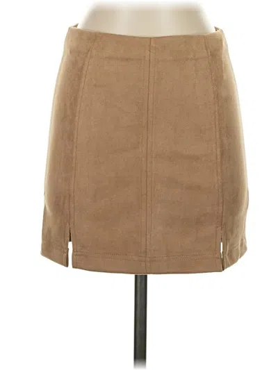 Cloud Ten Casual Skirt In Tan